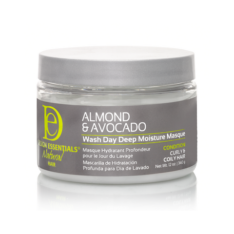 DESIGN ESSENTIALS ALMOND & AVOCADO DEEP MOISTURE MASQUE 12 OZ