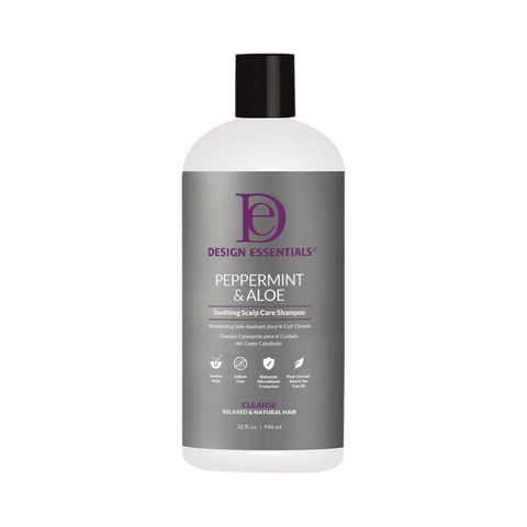 DESIGN ESSENTIALS PEPPERMINT & ALOE SHAMPOING ANTI-DEMANGEAISON MENTHE ALOE