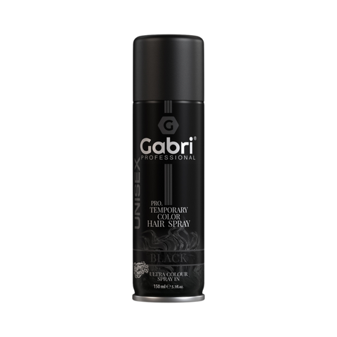 GABRI PRO TEMPORARY COLOR HAIR SPRAY COLORANT NOIR 150 ML