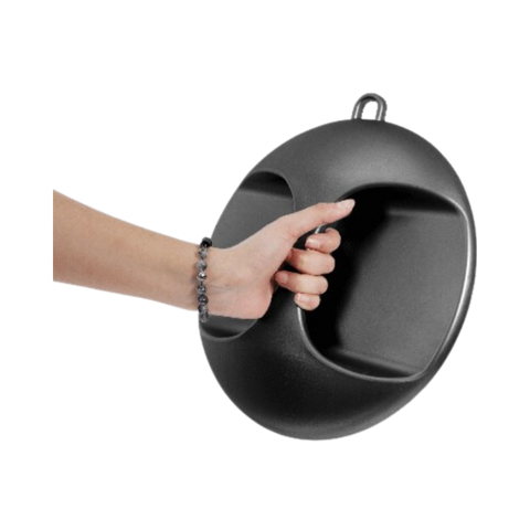MEZZO GRAND MIROIR ICE NOIR AVEC POIGNÉE 270 MM
