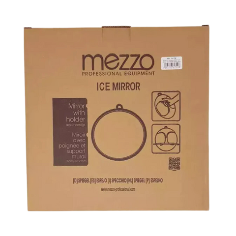 MEZZO GRAND MIROIR ICE NOIR AVEC POIGNÉE 270 MM
