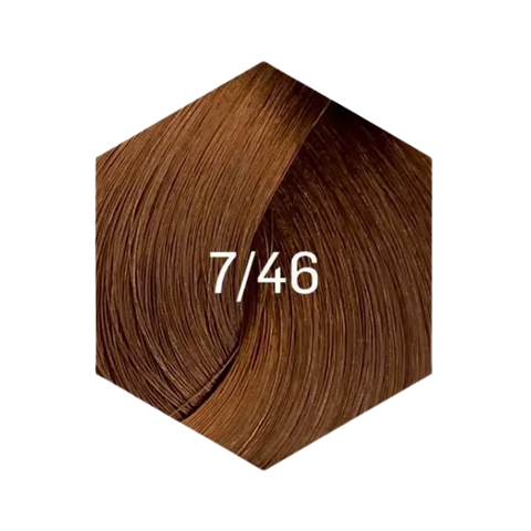LAKME COLLAGE 7/46 BLOND MOYEN CUIVRÉ BRUN x 3
