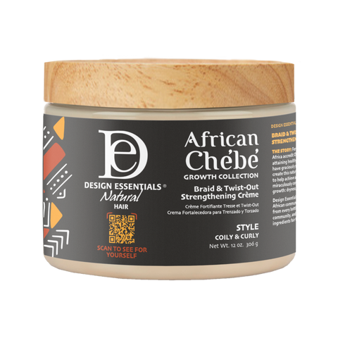 DESIGN ESSENTIALS AFRICAN CHEBE BREAD AND TWIST-OUT STRENGTHENING CRÈME 340 G