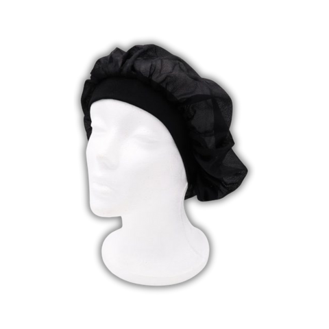 BEAUTY TOWN WIDE BAND SATIN BONNET CAP