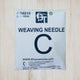 BEAUTY TOWN WEAVING NEEDLE AIGUILLE DE TISSAGE COURBE #04010 x 12