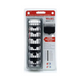 WAHL PREMIUM CONTRE-PEIGNES 1-8 PLASTIQUE AVEC SOCLE x 8 NOIR