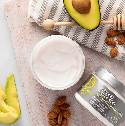 DESIGN ESSENTIALS ALMOND & AVOCADO DEEP MOISTURE MASQUE 12 OZ