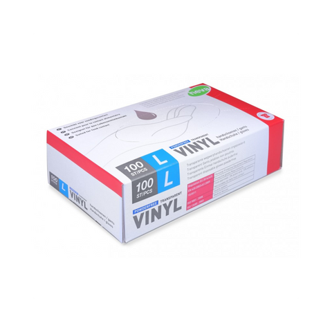 GANTS VINYLE HEVA TRANSPARENT LARGE x100