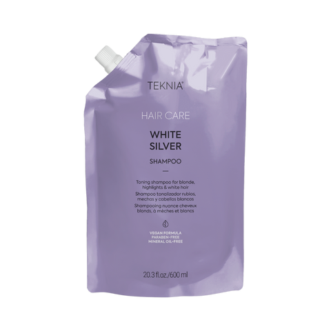 LAKME TEKNIA WHITE SILVER SHAMPOING DÉJAUNISSEUR RECHARGE 600 ML