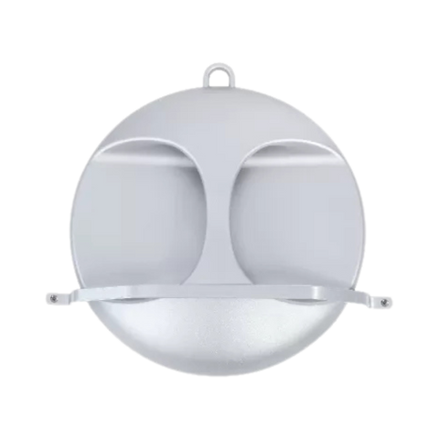 MEZZO GRAND MIROIR ICE ARGENT AVEC POIGNÉE 270 MM