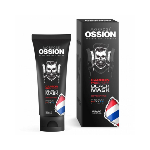 MASQUE DETOXIFIANT MORFOSE OSSION PREMIUM BARBER LINE CARBON PEEL-OFF BLACK MASK 125 ML