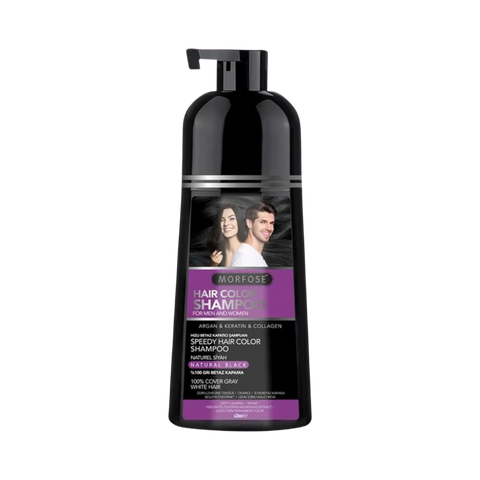 MORFOSE SPEEDY HAIR COLOR SHAMPOO COLORANT NOIR 420 ML