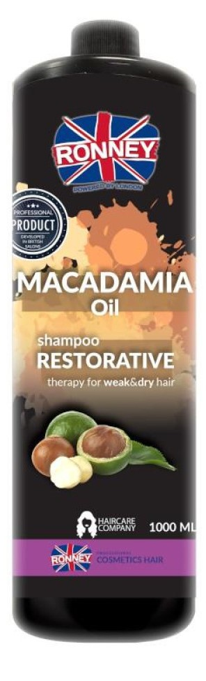 RONNEY MACADAMIA OIL SHAMPOO RESTORATIVE 1 L