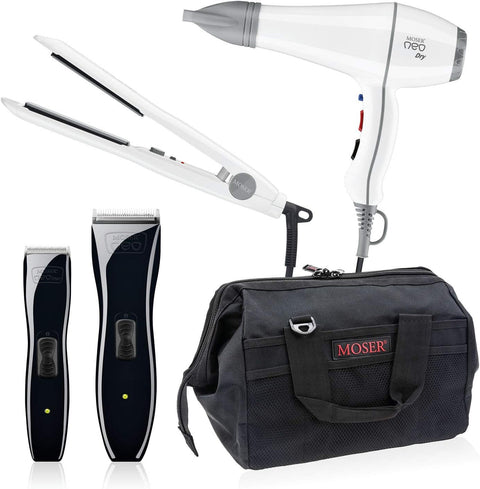 MOSER NEO.KIT 5 en 1 TONDEUSES / SECHE-CHEVEUX / LISSEUR