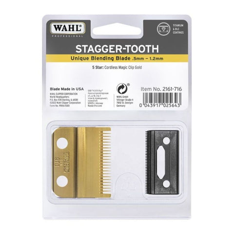 WAHL STAGGERTOOTH LAME TONDEUSE MAGIC CLIP GOLD SANS FIL